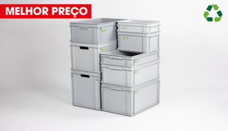 Caixas empilháveis sustentável E-line 