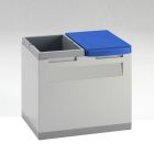 Módulo para papel e outros resíduos 400x300x350 mm cinza/azul