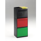 3 Mód. pretos 2x baldes basc. verm./verde 1 balde tampas amarela 1 aro