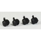Conjunto 4 rodas para Ecomod ø 50 mm, 2 com travão
