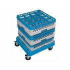 Carrinhos transporte Trolley 520x520x180mm azul p tabuleiros