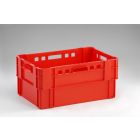 Caixa p carne E2 encaixável 54 L 600x400x280 mm vermelho PEAD virgem