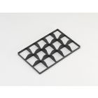 Separador com 15 divisórias 555x355x60 mm para base