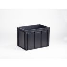 Caixa empilhável 90 L, 600x400x425 mm, ESD, preto