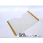 Suporte para etiqueta autocolante 250x180 mm transparente