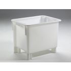 Caixa higiénica empilhável 170 L, 800x600x600, branco