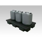 Bacia de retenção 80 L 1220x660x150 mm c grelha preto