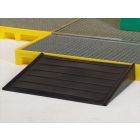Rampa de acesso, 775x580x115 mm, para plataformas de retenção, preto