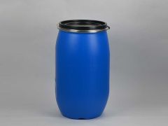 Bidão de plástico aprovação UN, 120L, azul