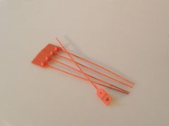 AceLock selo de fita ø3x200 mm, caixa 1000 unidades, vermelho