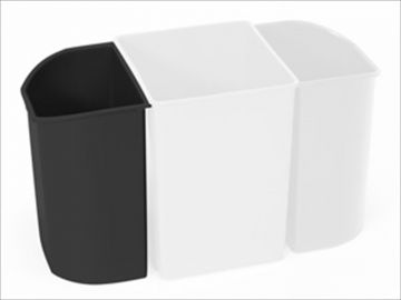 Balde meia lua 6,2 L,preto