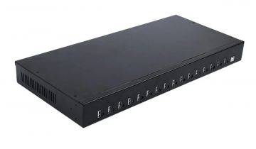 Hub USB 2.0 de 16 portas 19” 1U