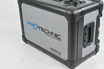 EXOcase modelo compacto e robusto, ideal para proteger equipamentos pequenos e sensíveis
