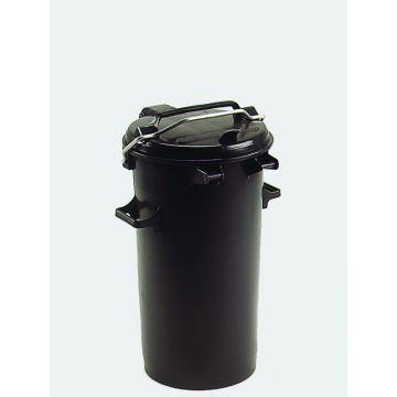 Contentor circular 50 L, preto