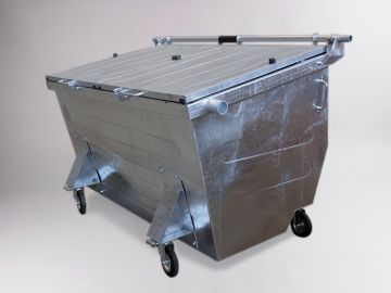 Contentor de carga traseira 2500 litros, 2250x1420x1465 mm, em aço