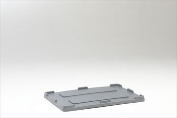 Tampa para caixa-palete 1200x800 mm em HDPE cinza