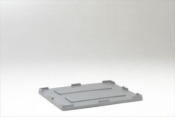 Tampa para caixa-palete 1200x1000 mm em HDPE cinza