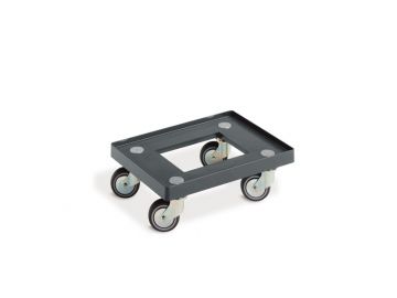 Plataforma rolante 400x300x120 mm, preto