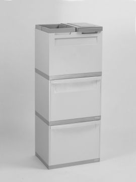 3 Mód. cinza 2x baldes basc. cinza 2x baldes tampas cinza