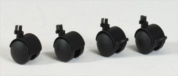 Conjunto 4 rodas para Ecomod ø 50 mm, 2 com travão