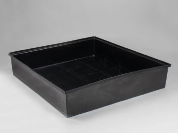 Bacia de retenção 560 L1350x1350x350 mm s grelha, preta