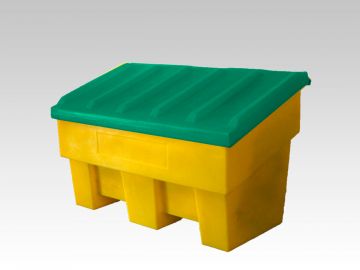 Contentor 330L 1260x700x760 mm amarelo,verde