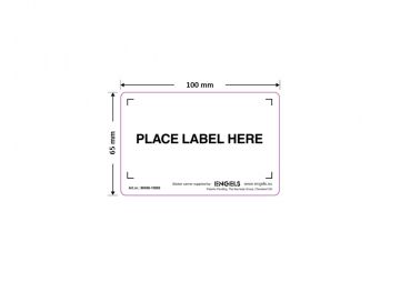 Suporte autocolante para etiqueta 100x65 mm 100 unidades