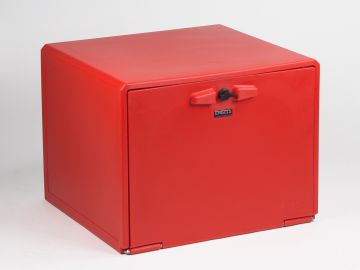 Caixa para Scooter 120 L 570x530x440 mm vermelha