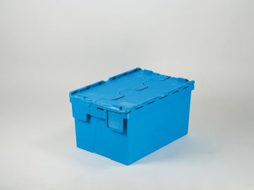 Caixa encaixável empilhável 53 litros, 600x400x310 mm, azul