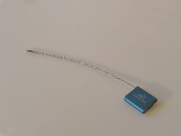 Selo AluLock, 100 unid, ø5 x300 mm c numeração sequencial azul