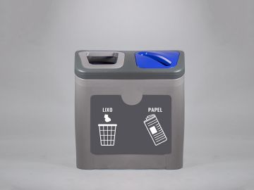 Ecoponto para 2 resíduos