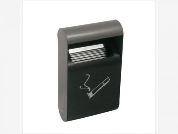 Cinzeiro de parede em aço 3 L 355x191x64 mm ± 450 beatas cinza