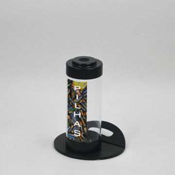 Pilhão 3,5 litros ø120x300 mm em PMMA acrilico transparente 3 mm