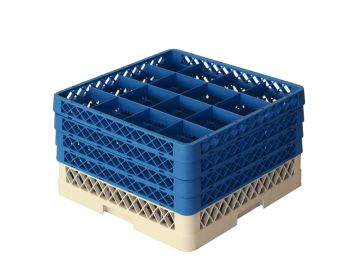 Tabuleiro perfurado 500x500x260 mm c 16 compartimentos