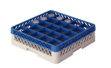 Tabuleiro perfurado 500x500x140 mm para 25 copos Ø90