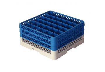 Tabuleiro para lavagem perfurado 500x500x220 mm p 36 copos