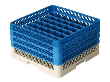 Tabuleiro perfurado 500x500x260 mm p 49 copos até Ø64 x 85 mm
