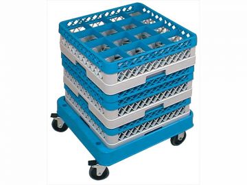 Carrinhos transporte Trolley 520x520x180mm azul p tabuleiros