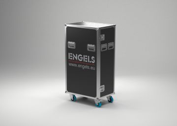 Flightcase móvel e trancável para pequenas peças