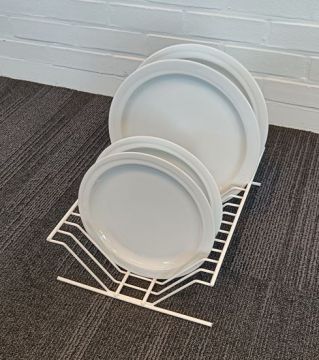 Suporte de pratos para recipientes de 400 x 300 mm, adequado para 16 pratos