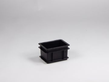 Caixa empilhável 2 L, 200x150x117 mm, ESD, preto