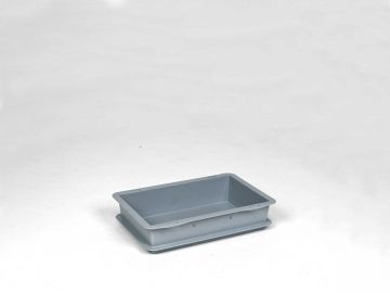 Caixa empilhável 300x200x65 mm 3L, cinza Virgin PP