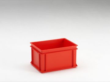 Caixa E-line empilhável 400x300x220 mm 20L, vermelho Virgin PP