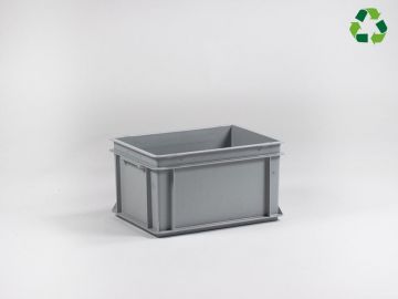 Caixa E-line Euronorma empilhável 400x300x220 mm 20L, cinza