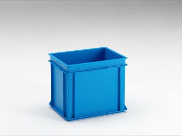 Caixa E-line empilhável 400x300x325 mm 30L, azul Virgin PP