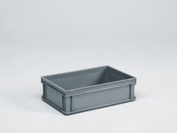 Caixa E-line empilhável 600x400x170 mm 30L, cinza Virgin PP