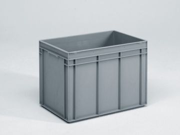 Caixa E-line empilhável 600x400x425 mm 90L, cinza Virgin PP