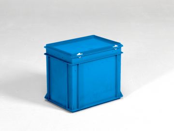 Caixa E-line 30L com tampa azul