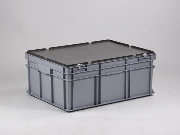 Caixa E-line 134L com tampa cinza