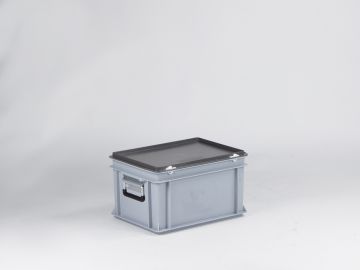 Mala E-line 20 L 400x300x235 mm com 2 pegas, cinza, euronorma
